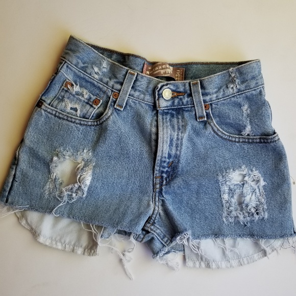 Levi's Pants - Levi's Urban Outfitters Ripped Denim Shorts 24 W